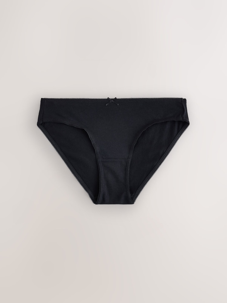 Black Bikini Cotton Rich Knickers 10 Pack - Image 2 of 13 Black Bikini Cotton Rich Knickers 10 Pack - Image 2 of 13