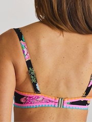 Figleaves Black Bandeau Underwired Bikini Top - Image 2 of 4