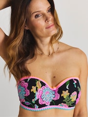 Figleaves Black Bandeau Underwired Bikini Top - Image 3 of 4