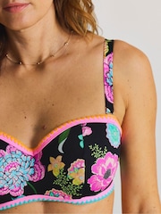 Figleaves Black Bandeau Underwired Bikini Top - Image 4 of 4