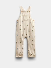 Jojo Maman Bébé Natural Peter Rabbit™ Embroidered Dungaree & Bodysuit Set - Image 2 of 6