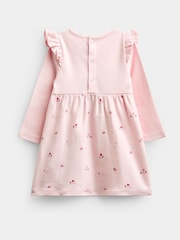JoJo Maman Bébé Pale Pink Floral Peter Rabbit™ Flopsy Dress & Headband Set - Image 2 of 4
