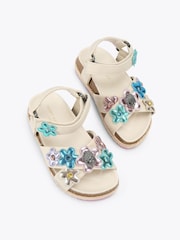 Kurt Geiger London White Junior Mini Kensington Espadrill Sandals - Image 2 of 4