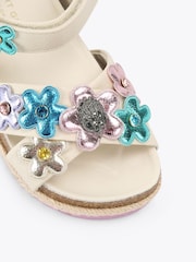Kurt Geiger London White Junior Mini Kensington Espadrill Sandals - Image 3 of 4
