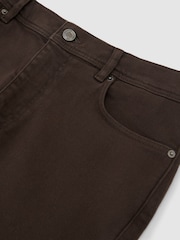 Reiss Chocolate Brown Picton Slim-Fit Jeans - Image 7 of 7
