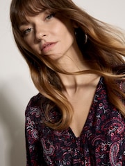 وردي - Apricot Paisley Print Tiered Maxi Dress - Image 5 of 5