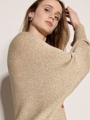 Apricot Gold Shimmer Open Knit Jumper - Image 5 of 5