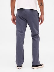 Bleu - Gap Heavyweight Twill Relaxed Straight Chinos - Image 2 sur 5