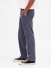 Bleu - Gap Heavyweight Twill Relaxed Straight Chinos - Image 3 sur 5