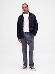 Bleu - Gap Heavyweight Twill Relaxed Straight Chinos - Image 4 sur 5