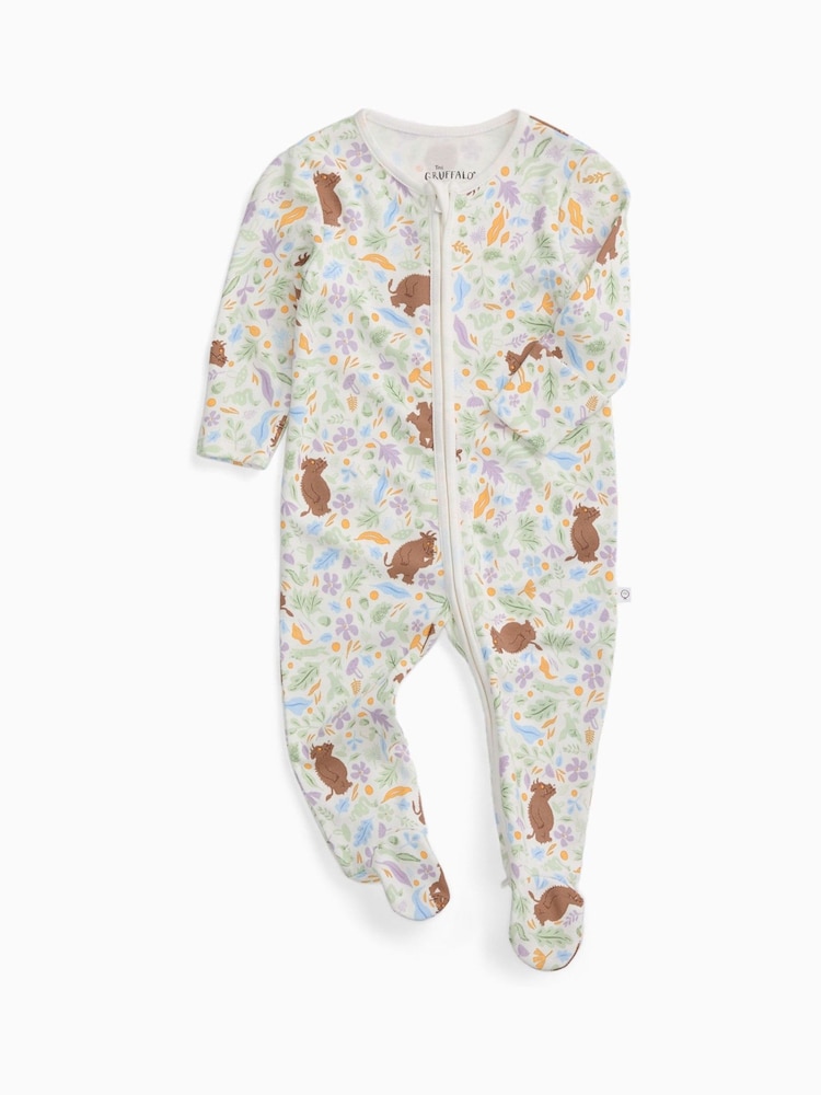 MORI Gruffalo Woods Clever Zip Supersoft Sleepsuit - Image 3 of 3 MORI Gruffalo Woods Clever Zip Supersoft Sleepsuit - Image 3 of 3