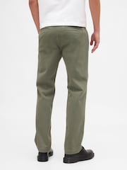 Vert - Gap Heavyweight Twill Relaxed Straight Chinos - Image 2 sur 5