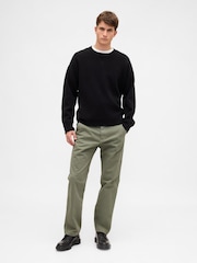 Vert - Gap Heavyweight Twill Relaxed Straight Chinos - Image 4 sur 5