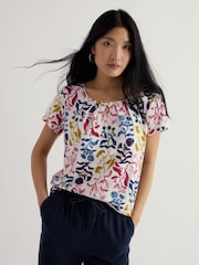 Seasalt Cornwall White Appletree T-Shirt - Image 1 of 5