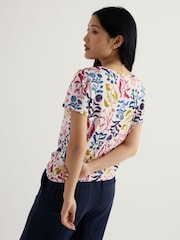 Seasalt Cornwall White Appletree T-Shirt - Image 3 of 5