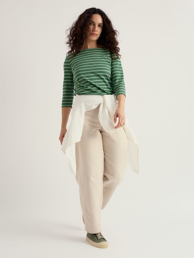 Seasalt Cornwall Green Sailor Top - Image 1 of 5 Seasalt Cornwall Green Sailor Top - Image 1 of 5