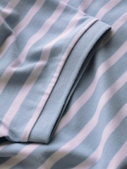 Seasalt Cornwall Blue Balefire Stripe Polo Shirt - Image 4 of 4