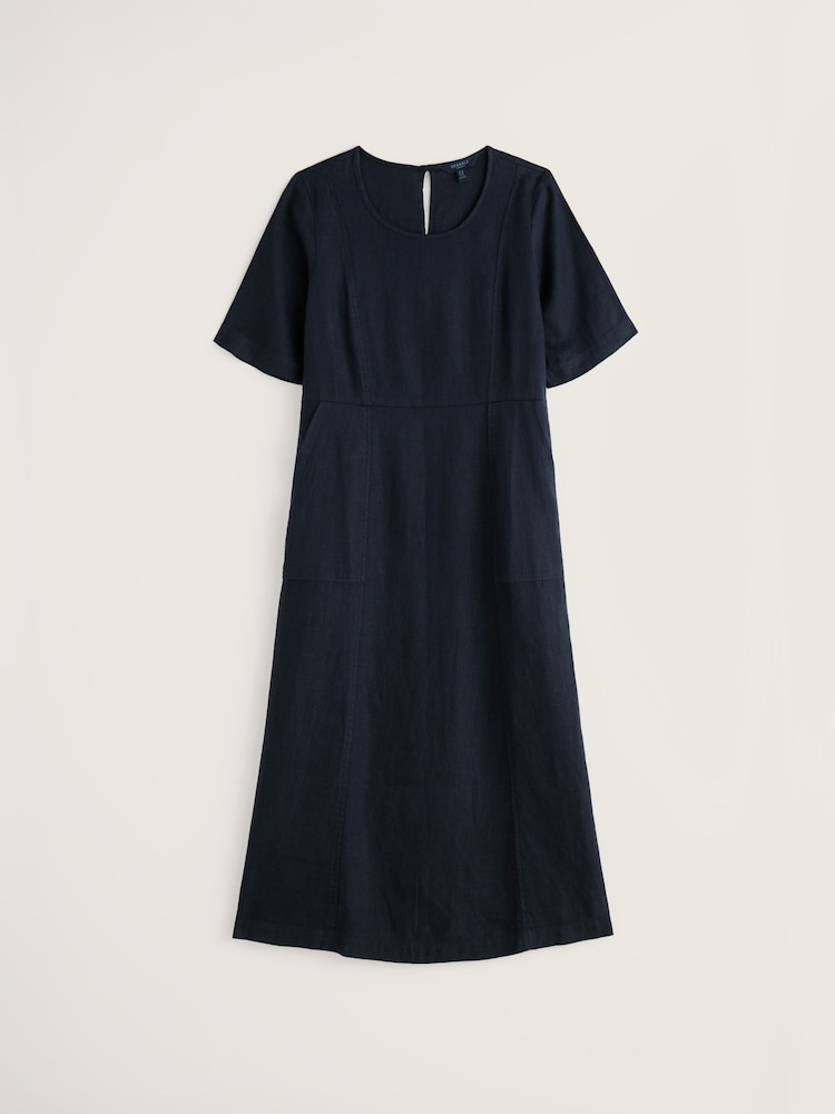 Seasalt Cornwall Navy Grass Wave Dress - Image 5 of 5