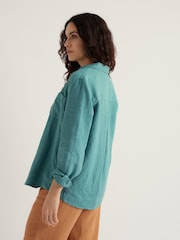 Seasalt Cornwall Blue Hazel Branch Shirt - Image 3 of 5