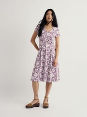 Seasalt Cornwall Purple Pier View Dress - Image 1 of 5