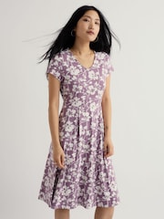 Seasalt Cornwall Purple Pier View Dress - Image 3 of 5