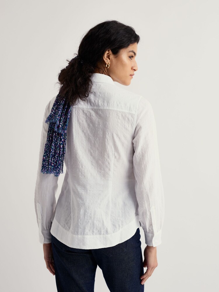 Seasalt Cornwall White Isla Shirt - Image 2 of 6
