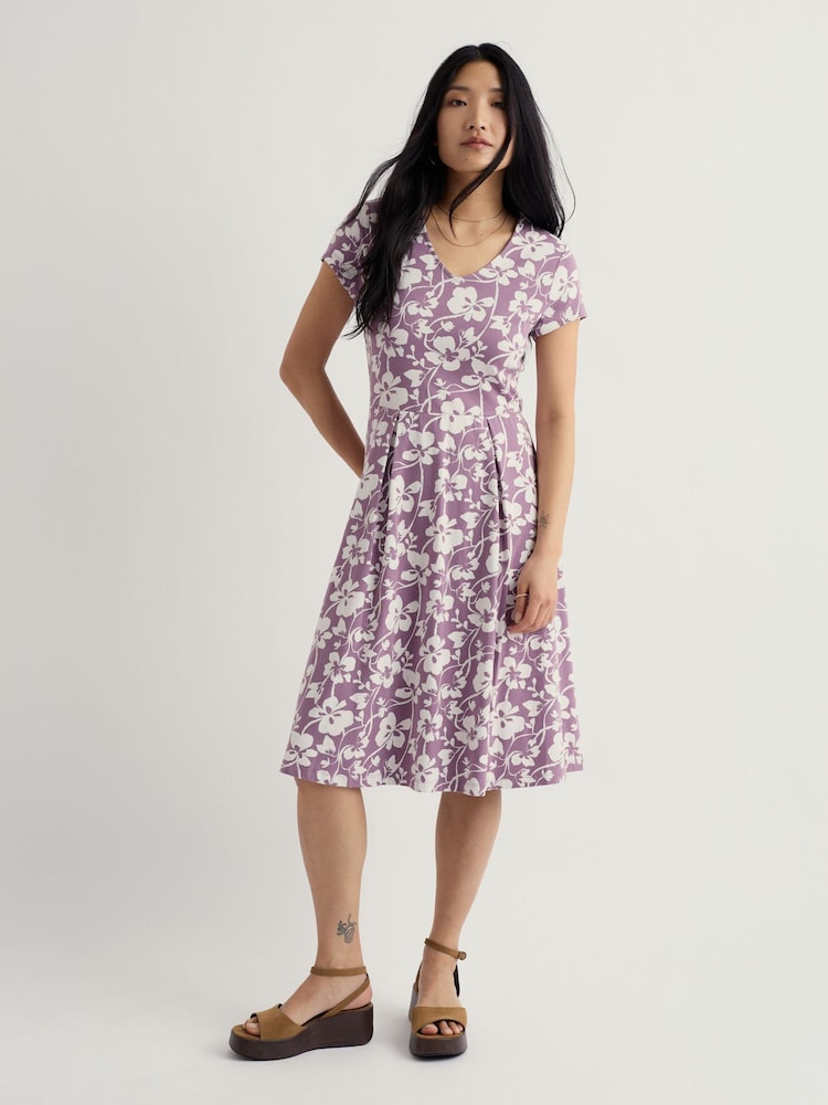 Seasalt Cornwall Purple Tall Pier View Dress - Image 1 of 5