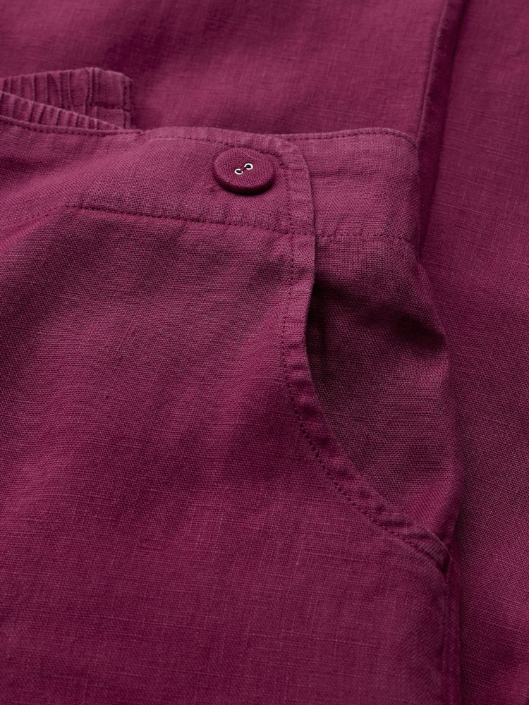 Seasalt Cornwall Pink Point Crops Trousers - Image 5 of 5