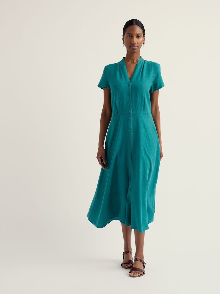 Seasalt Cornwall Blue Carved Wood Dress - Image 1 of 5