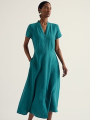 Seasalt Cornwall Blue Carved Wood Dress - Image 3 of 5