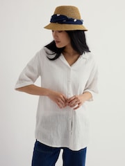 Seasalt Cornwall White Still Life Shirt - Image 1 of 5