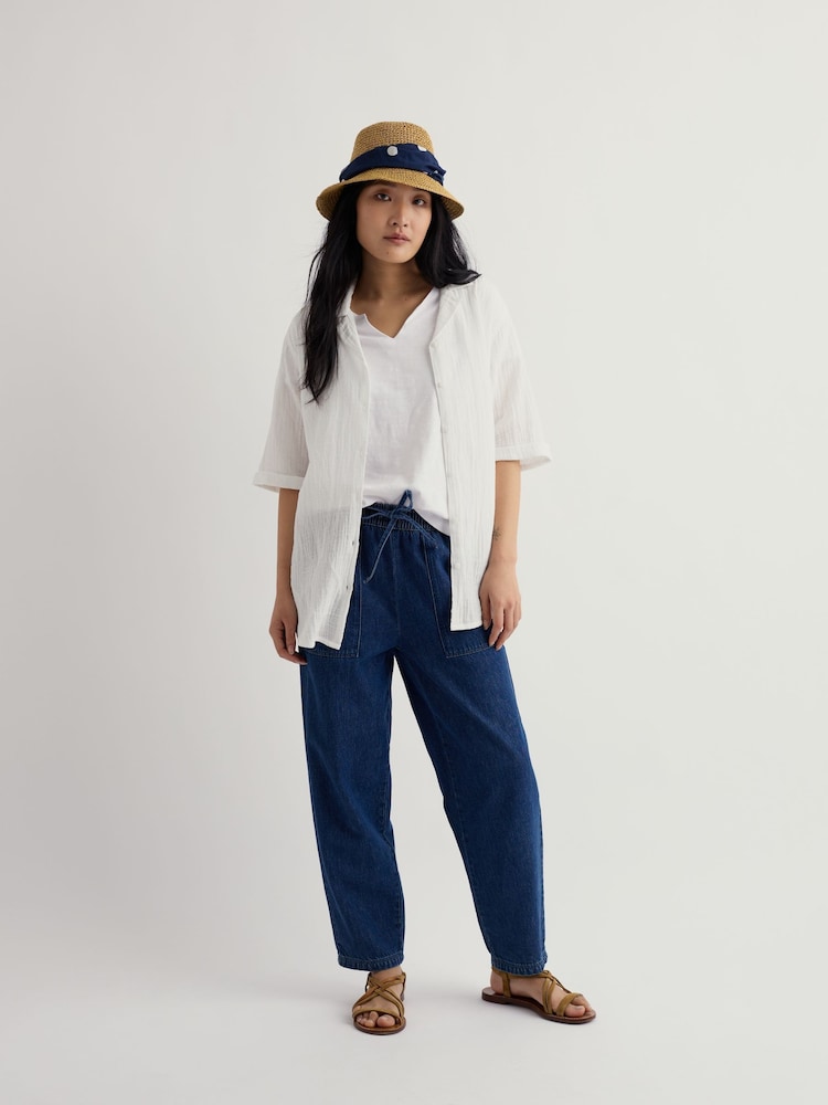 Seasalt Cornwall White Still Life Shirt - Image 2 of 5