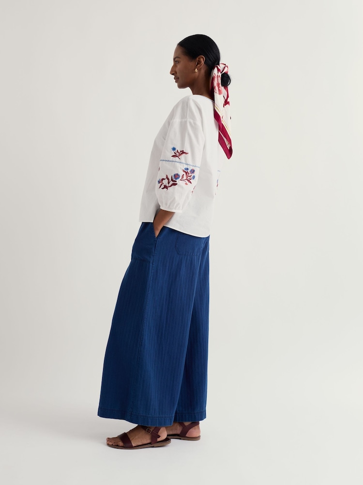 Seasalt Cornwall White Streamlet Top - Image 2 of 5