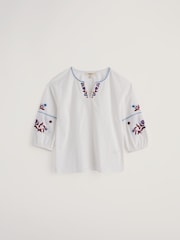 Seasalt Cornwall White Streamlet Top - Image 4 of 5