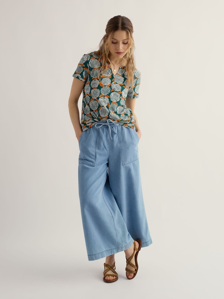 Seasalt Cornwall Green Waterflow Top - Image 1 of 4