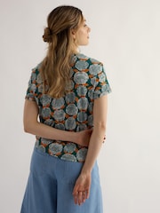 Seasalt Cornwall Green Waterflow Top - Image 3 of 4