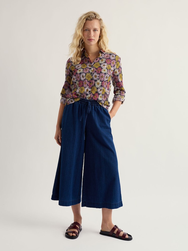 Seasalt Cornwall Floral Navy Larissa Shirt - Image 1 of 6 Seasalt Cornwall Floral Navy Larissa Shirt - Image 1 of 6