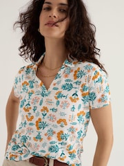 Seasalt Cornwall White Wavecrest Shirt - Image 3 of 5