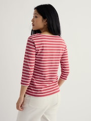 Seasalt Cornwall Pink Sailor Top - Image 3 of 5