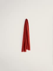 Seasalt Cornwall Red Wilcove Scarf - Image 3 of 5