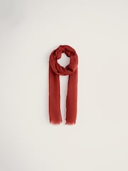 Seasalt Cornwall Red Wilcove Scarf - Image 4 of 5