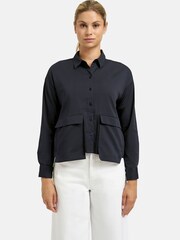 Smith & Soul Blue Overlap Pocket Cotton Shirt - Image 2 of 5