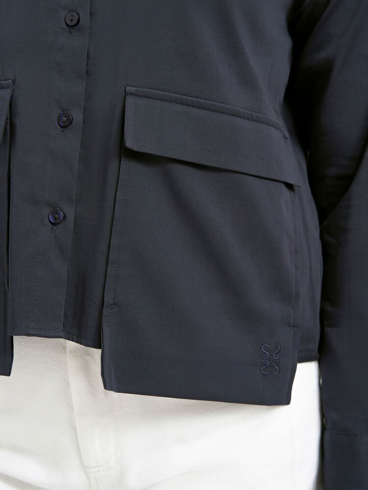 Smith & Soul Blue Overlap Pocket Cotton Shirt - Image 5 of 5 Smith & Soul Blue Overlap Pocket Cotton Shirt - Image 5 of 5