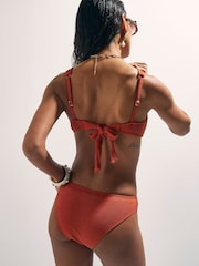 River Island Metal Trim Textured Bikini Set - Bild 3 von 4