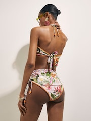 River Island Pink Del Marr Crochet Bandeau Bikini Set - Image 5 of 6