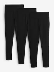River Island Black High Waisted Leggings 3 Pack - Image 1 of 4