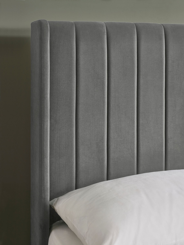 Julian Bowen Steel Grey Leila Bed - Image 2 of 9