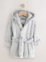 Grey Soft Touch Fleece Dressing Gown (9mths-16yrs) - Image 5 of 8