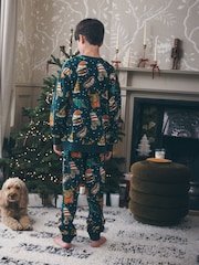 Green All Over Food Christmas Pyjamas Set (3-16yrs) - Image 2 of 3