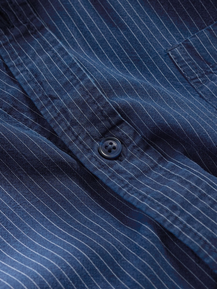 Seasalt Cornwall Blue Ayre Short Sleeve Shirt - Image 5 of 5